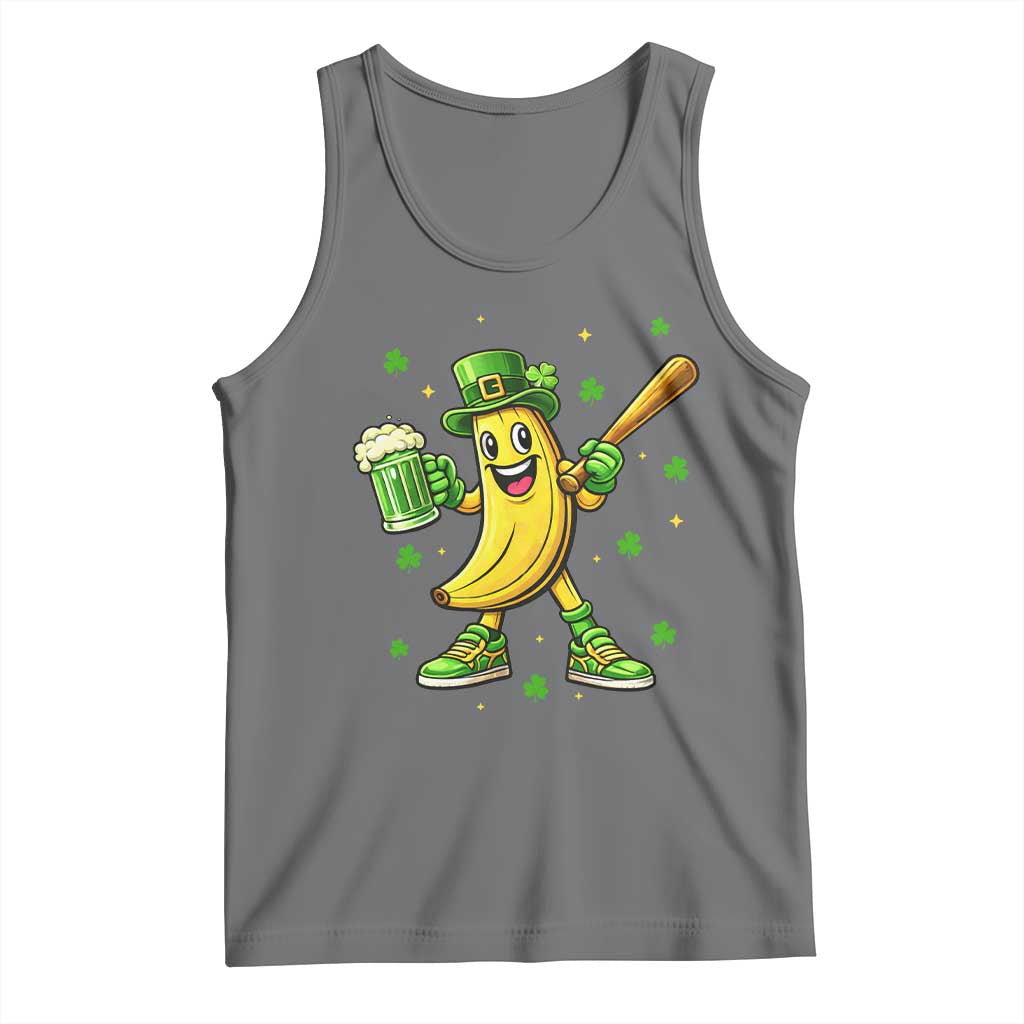 Funny Banana Baseball Player Gift Tank Top St Patricks Day