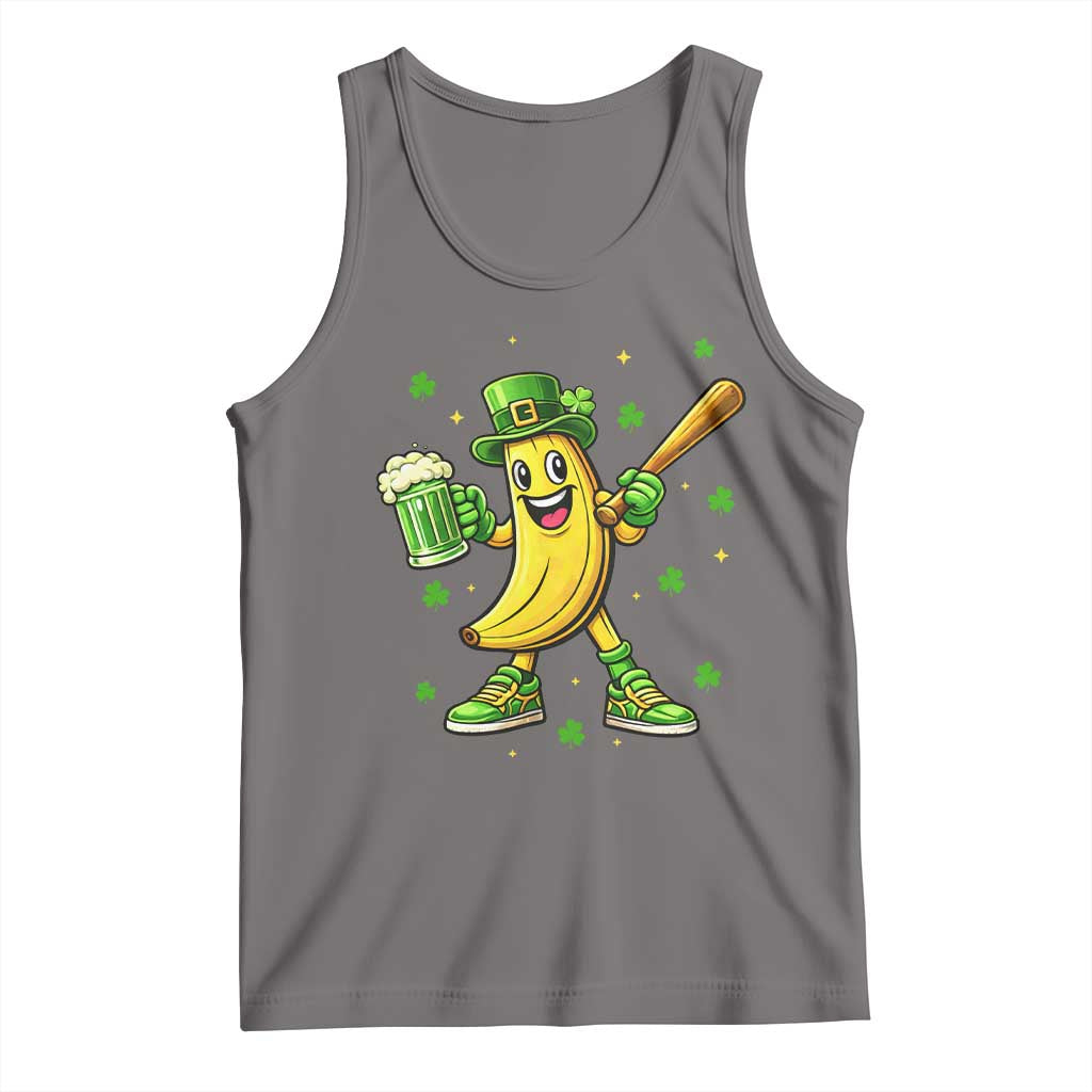 Funny Banana Baseball Player Gift Tank Top St Patricks Day