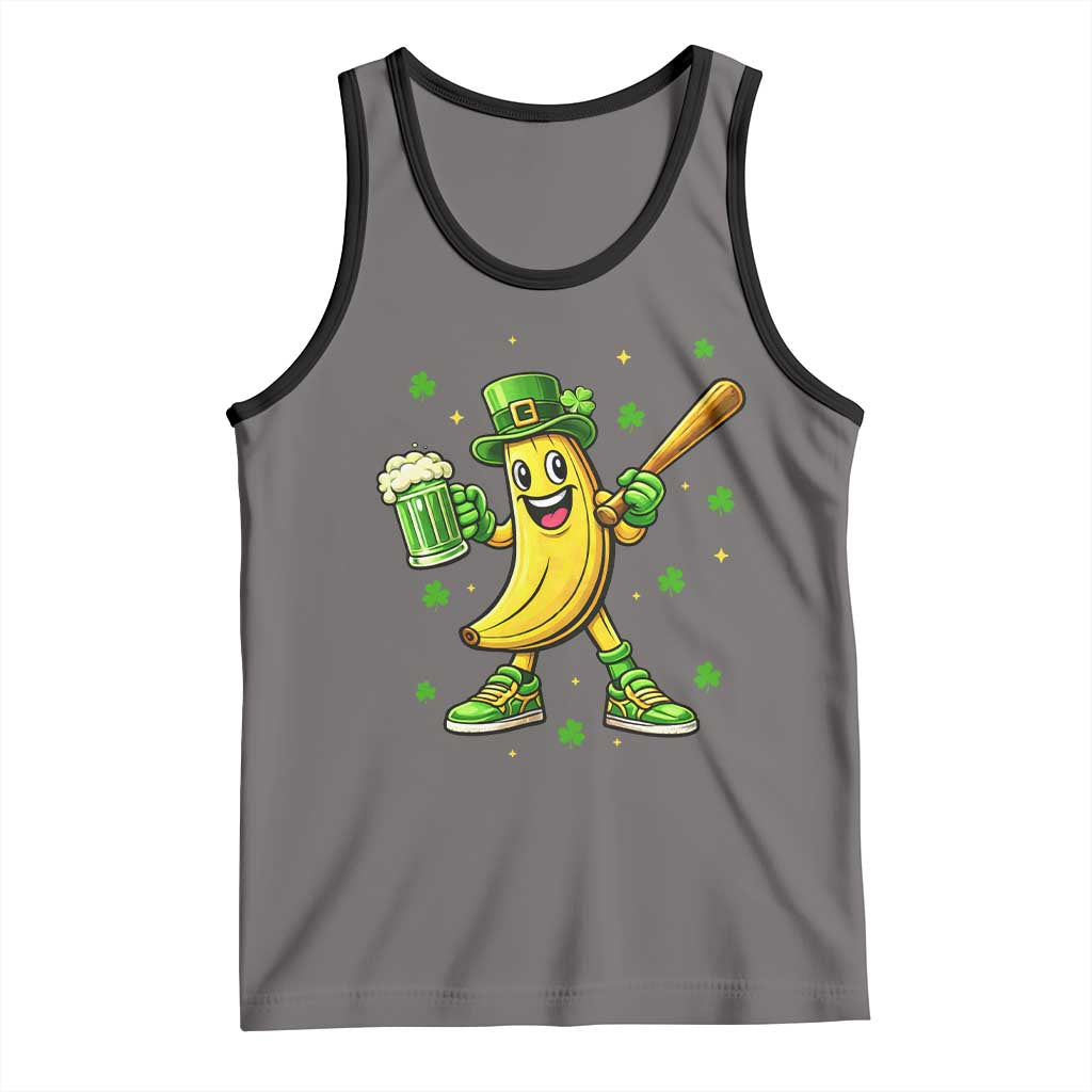 Funny Banana Baseball Player Gift Tank Top St Patricks Day