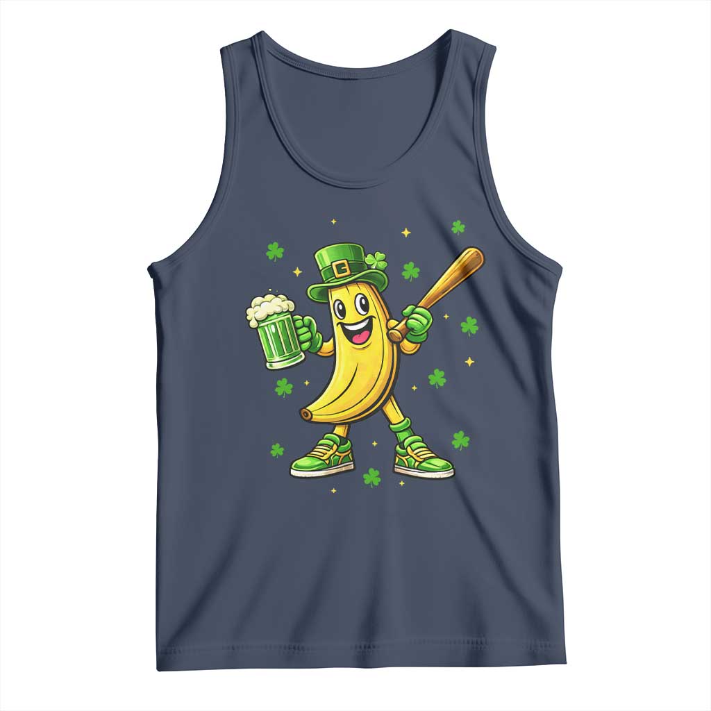 Funny Banana Baseball Player Gift Tank Top St Patricks Day