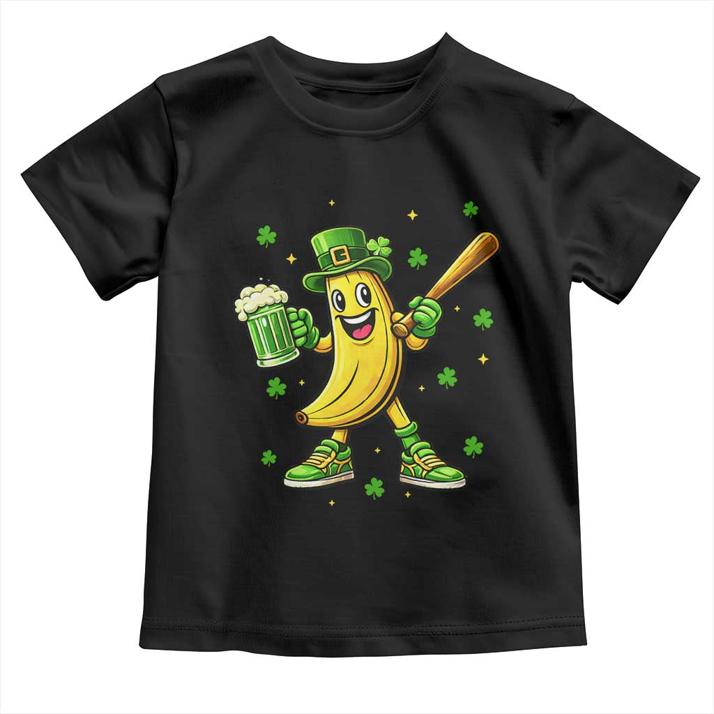 Funny Banana Baseball Player Gift Toddler T Shirt St Patricks Day