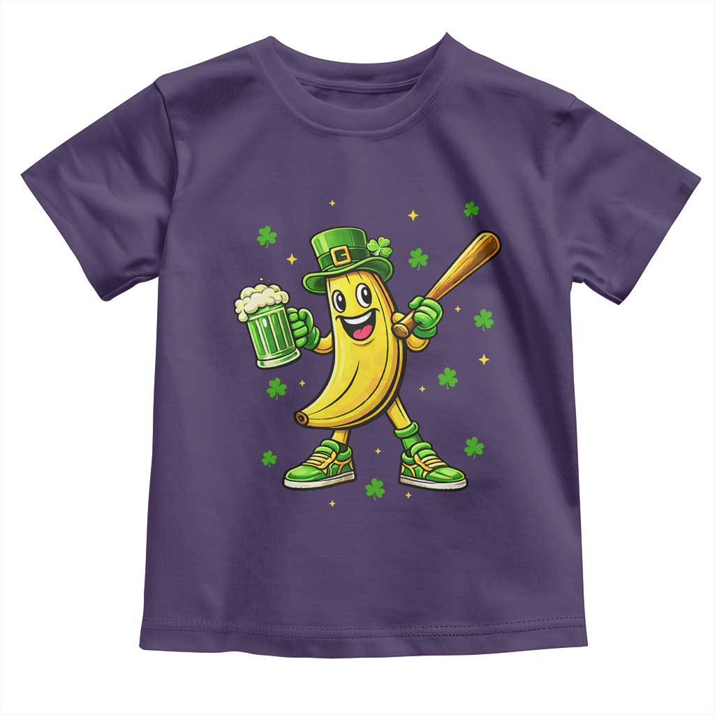 Funny Banana Baseball Player Gift Toddler T Shirt St Patricks Day