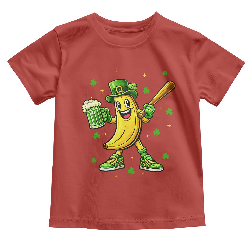 Funny Banana Baseball Player Gift Toddler T Shirt St Patricks Day