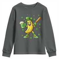 Funny Banana Baseball Player Gift Youth Sweatshirt St Patricks Day