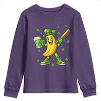 Funny Banana Baseball Player Gift Youth Sweatshirt St Patricks Day