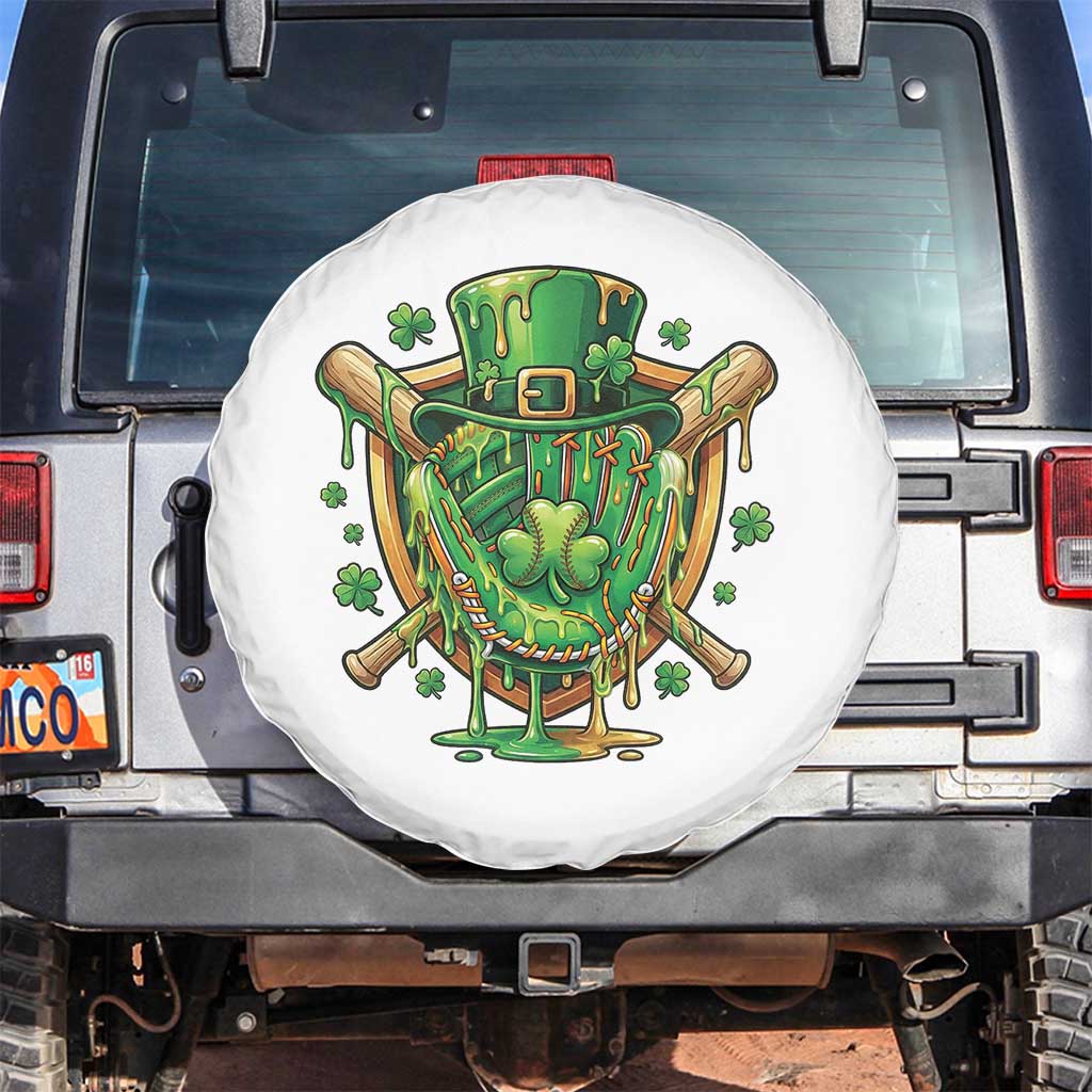 Slimy Shamrock Baseball Glove Spare Tire Cover St Patricks Day Gift