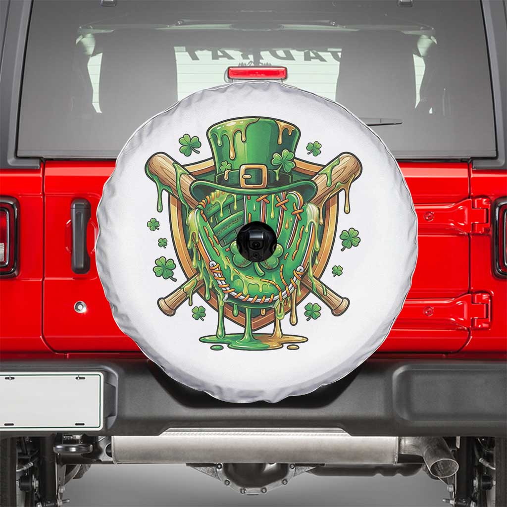 Slimy Shamrock Baseball Glove Spare Tire Cover St Patricks Day Gift