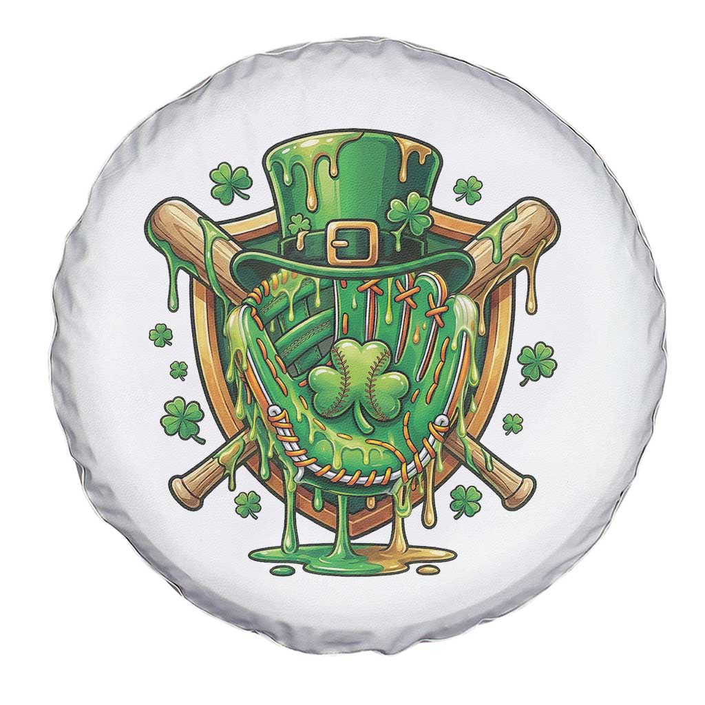 Slimy Shamrock Baseball Glove Spare Tire Cover St Patricks Day Gift