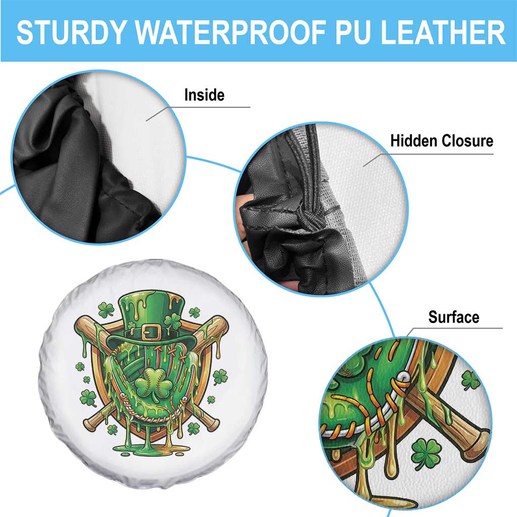 Slimy Shamrock Baseball Glove Spare Tire Cover St Patricks Day Gift