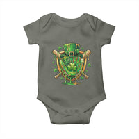 Slimy Shamrock Baseball Glove Baby Onesie St Patricks Day Gift