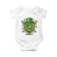 Slimy Shamrock Baseball Glove Baby Onesie St Patricks Day Gift