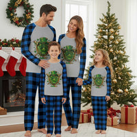 Slimy Shamrock Baseball Glove Plaid Pajama Set St Patricks Day Gift