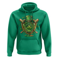 Slimy Shamrock Baseball Glove Hoodie St Patricks Day Gift