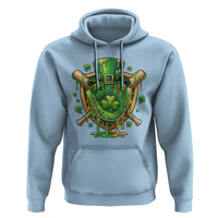 Slimy Shamrock Baseball Glove Hoodie St Patricks Day Gift