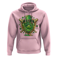 Slimy Shamrock Baseball Glove Hoodie St Patricks Day Gift