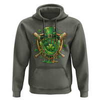 Slimy Shamrock Baseball Glove Hoodie St Patricks Day Gift