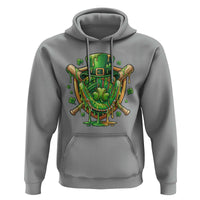 Slimy Shamrock Baseball Glove Hoodie St Patricks Day Gift