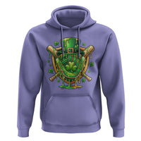 Slimy Shamrock Baseball Glove Hoodie St Patricks Day Gift