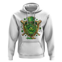 Slimy Shamrock Baseball Glove Hoodie St Patricks Day Gift
