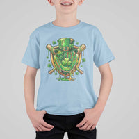 Slimy Shamrock Baseball Glove T Shirt For Kid St Patricks Day Gift