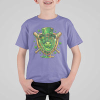 Slimy Shamrock Baseball Glove T Shirt For Kid St Patricks Day Gift