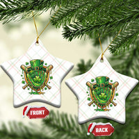 Slimy Shamrock Baseball Glove Ceramic Ornament St Patricks Day Gift