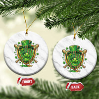 Slimy Shamrock Baseball Glove Ceramic Ornament St Patricks Day Gift