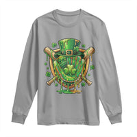 Slimy Shamrock Baseball Glove Long Sleeve Shirt St Patricks Day Gift