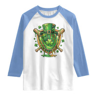 Slimy Shamrock Baseball Glove Raglan Shirt St Patricks Day Gift