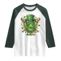Slimy Shamrock Baseball Glove Raglan Shirt St Patricks Day Gift