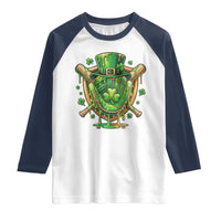 Slimy Shamrock Baseball Glove Raglan Shirt St Patricks Day Gift