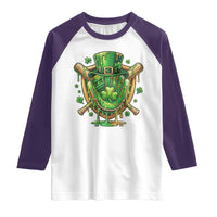 Slimy Shamrock Baseball Glove Raglan Shirt St Patricks Day Gift
