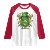 Slimy Shamrock Baseball Glove Raglan Shirt St Patricks Day Gift