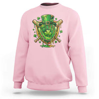 Slimy Shamrock Baseball Glove Sweatshirt St Patricks Day Gift
