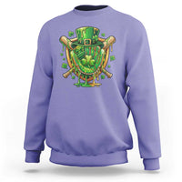 Slimy Shamrock Baseball Glove Sweatshirt St Patricks Day Gift