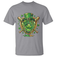 Slimy Shamrock Baseball Glove T Shirt St Patricks Day Gift
