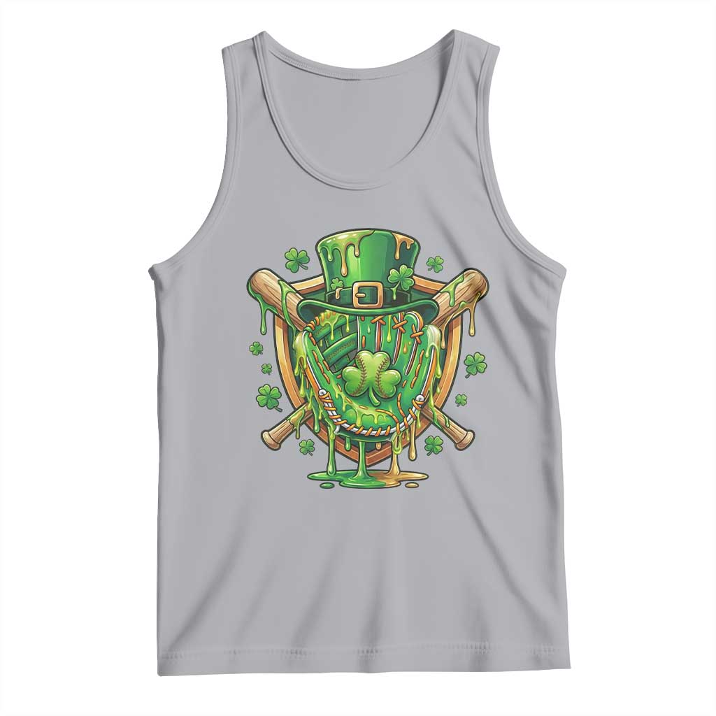 Slimy Shamrock Baseball Glove Tank Top St Patricks Day Gift