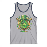 Slimy Shamrock Baseball Glove Tank Top St Patricks Day Gift