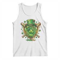 Slimy Shamrock Baseball Glove Tank Top St Patricks Day Gift