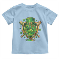 Slimy Shamrock Baseball Glove Toddler T Shirt St Patricks Day Gift