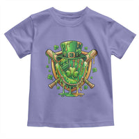 Slimy Shamrock Baseball Glove Toddler T Shirt St Patricks Day Gift