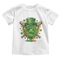 Slimy Shamrock Baseball Glove Toddler T Shirt St Patricks Day Gift