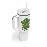 Slimy Shamrock Baseball Glove Tumbler With Handle St Patricks Day Gift