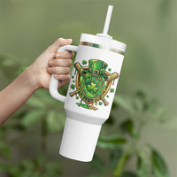 Slimy Shamrock Baseball Glove Tumbler With Handle St Patricks Day Gift