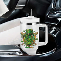 Slimy Shamrock Baseball Glove Tumbler With Handle St Patricks Day Gift