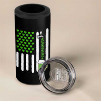 St Patricks Day Irish American Pride Gift 4 in 1 Can Cooler Tumbler