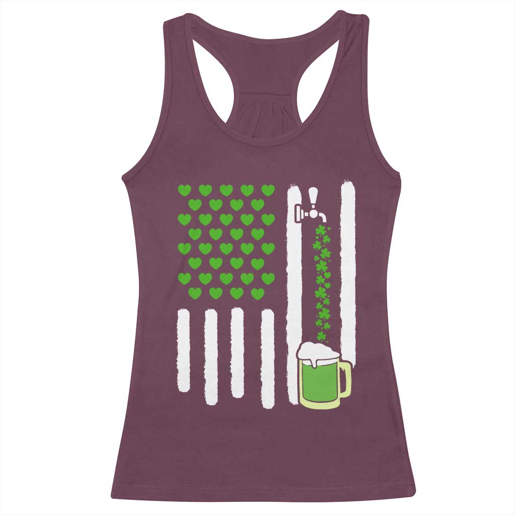 St Patricks Day Irish American Pride Gift Racerback Tank Top