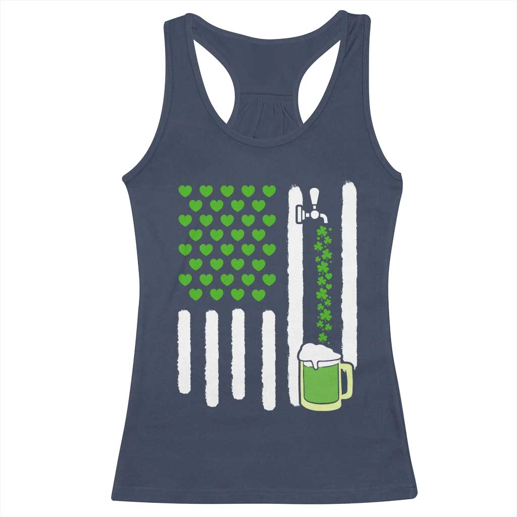 St Patricks Day Irish American Pride Gift Racerback Tank Top
