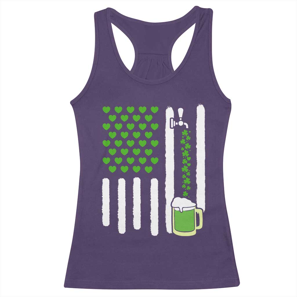 St Patricks Day Irish American Pride Gift Racerback Tank Top