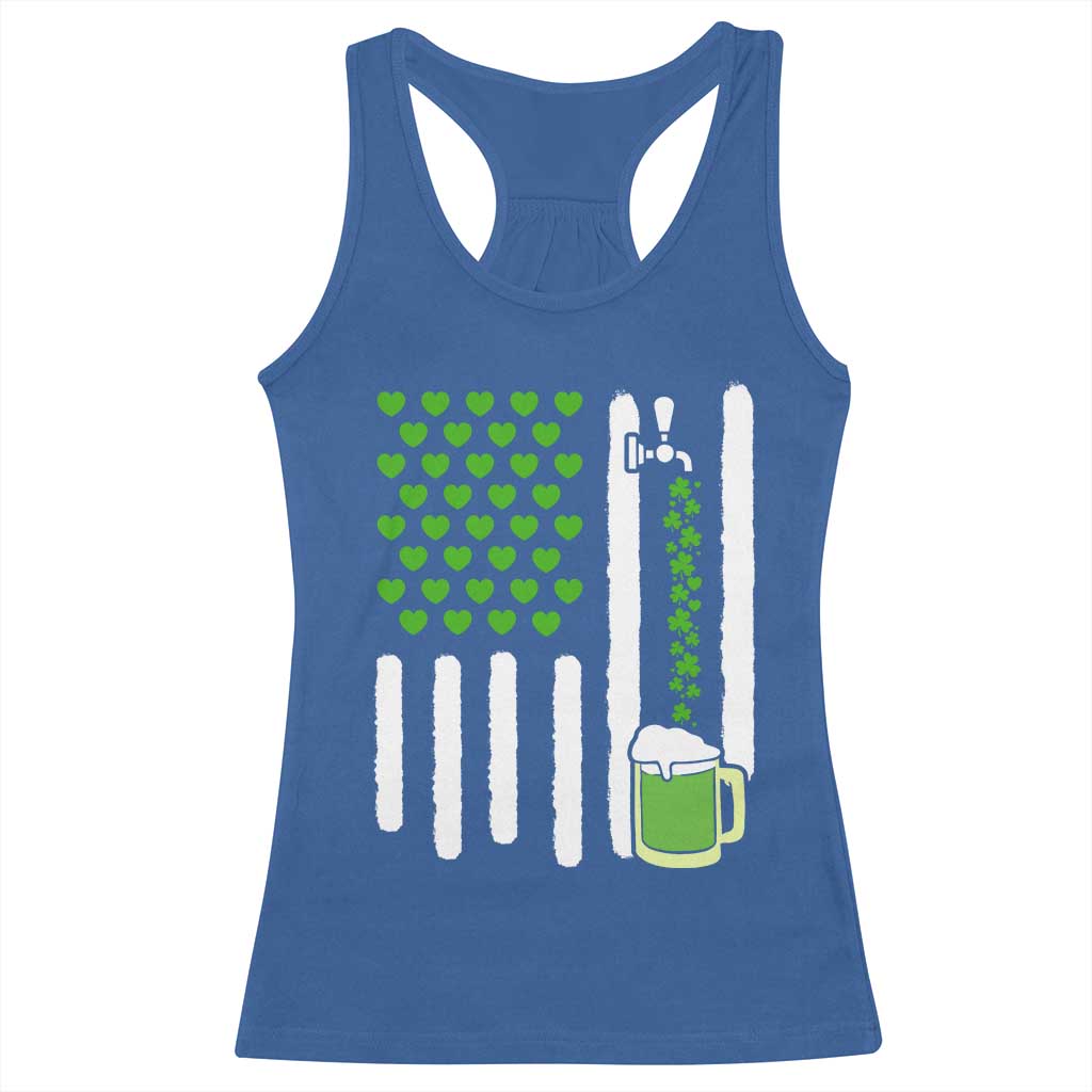 St Patricks Day Irish American Pride Gift Racerback Tank Top